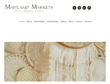 Tablet Screenshot of maitlandmarkets.com.au